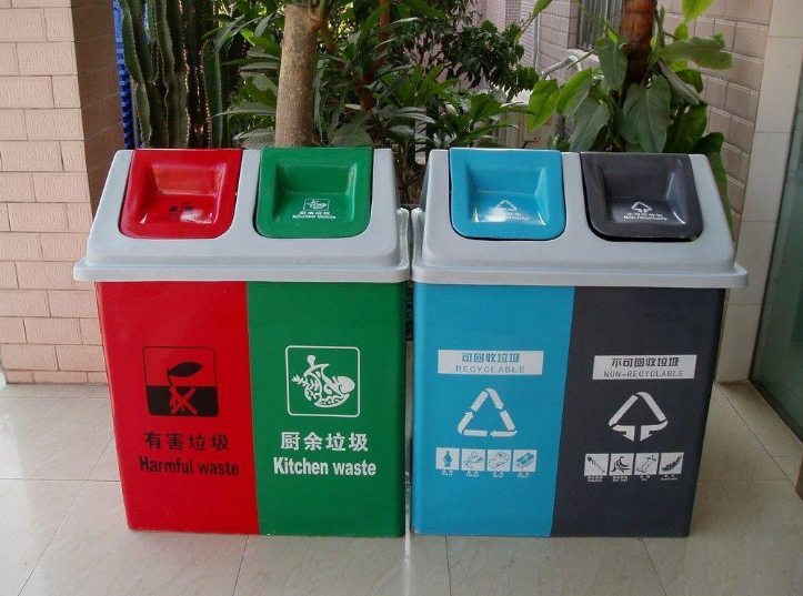 垃圾分類垃圾桶顏色